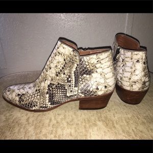 Sam Edelman Petty Chelsea snakeskin bootie